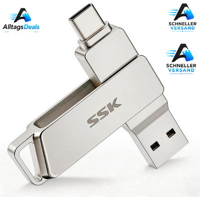 USB C-Disk 64GB Dual-Laufwerk Typ C USB 3.2 bis 200 MB/s für Android MacBook