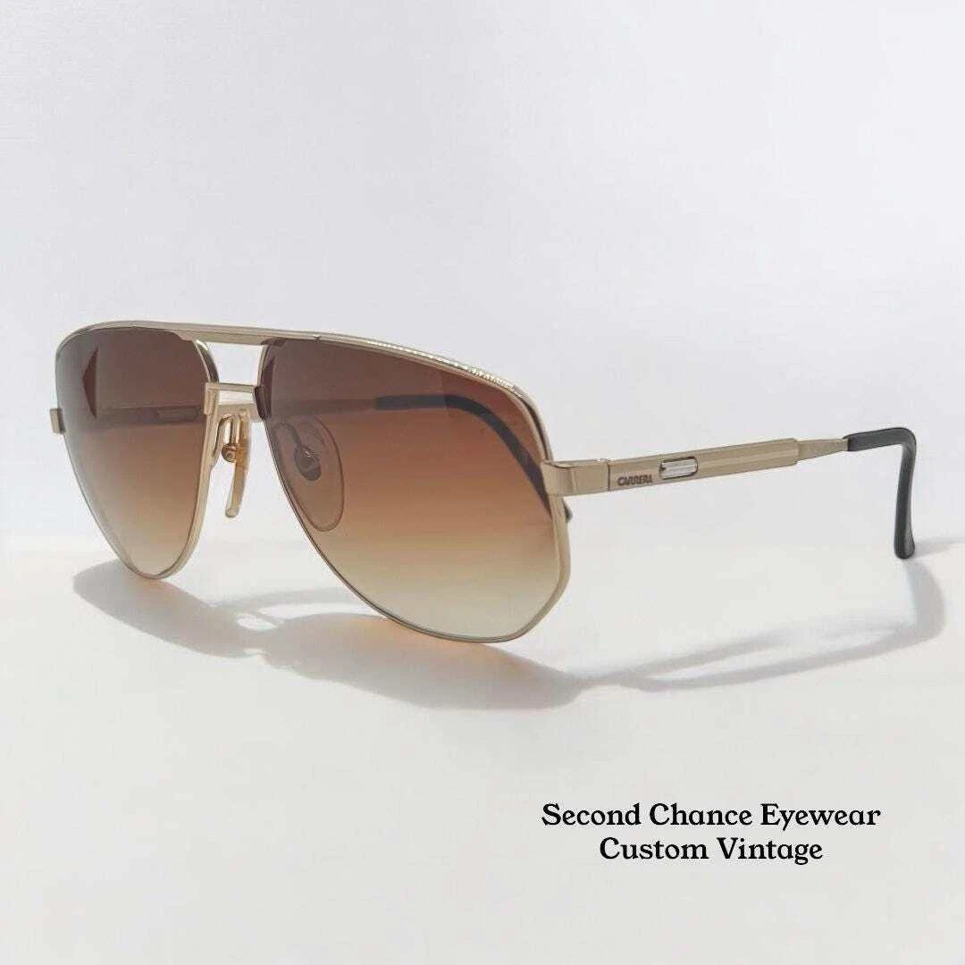Carrera Brown Gradient Gold Vintage Sunglasses for sale | eBay display picture 3