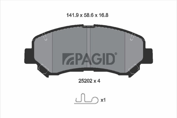 Pagid Bremsbelagsatz Scheibenbremse T2073N FüR Nissan Qashqai 1 J10 NJ10 Trail 2-image