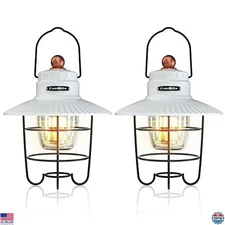 EverBrite 2-Pack LED Camping Lanterns - USB C Rechargeable, 3 Modes, Power Bank
