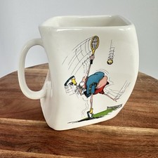 Vintage Golf coffee mug Twisted Tennis 1992 " The Results Of Over Serve "