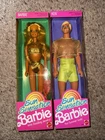 VTG Lot 1991 Mattel Sun Sensation Dolls  Barbie #1390 & Ken #1392 NIB Sealed