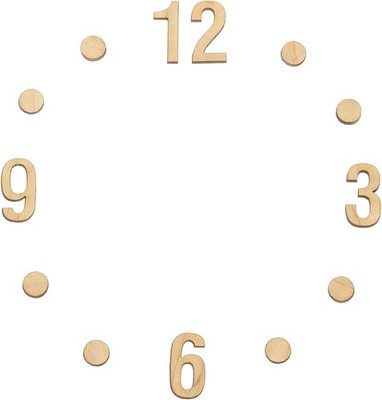 Wooden Clock Numbers Kit,for DIY Digital Clock, Arabic Numeral