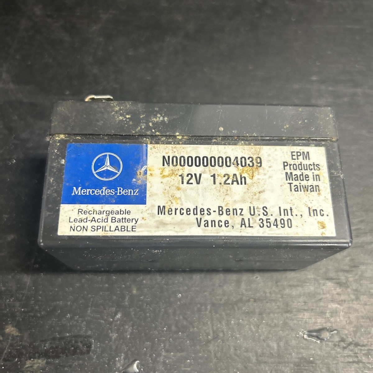 Genuine Auxiliary Battery 12V 1.2Ah For Mercedes-Benz W221