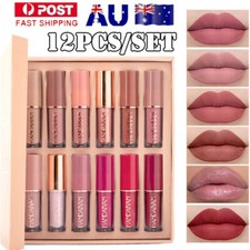 12PCS/Set Matte Liquid Lipstick Long Lasting Lip Gloss Beauty Glazed Lip Makeup