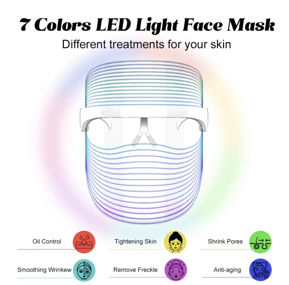 3-1 Colour LED Light Therapy Mask - Image 2 of 4