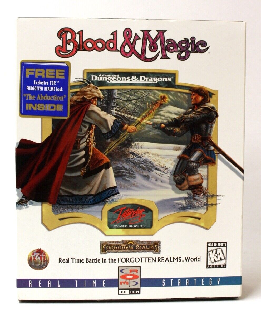 Vintage Advanced Dungeons & Dragons Forgotten Realms Blood and Magic PC Game