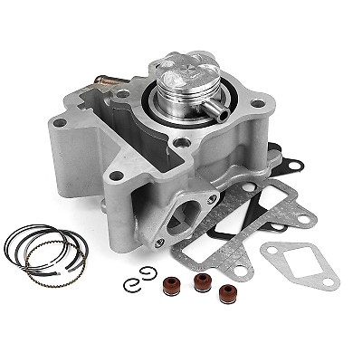 Cylindre piston alu 4t 3 soupapes pour scooter Yamaha Giggle Aerox Neos Ovetto 50cc
