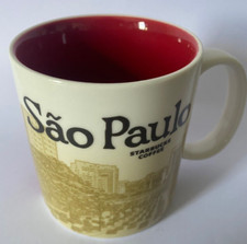 Rare Starbucks Mug Sao Paulo, Brazil  2012 - 16fl oz/473ml Icon  - Discontinued