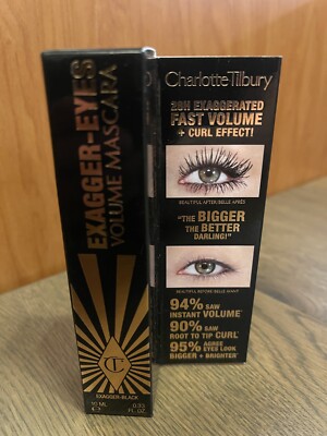 Charlotte Tilbury FULL SIZE Exagger-eyes Exaggereyes Volume Mascara Black NIB