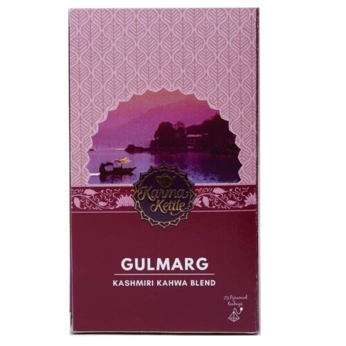 Karma Kettle Gulmarg Kashmiri Kahwa Tea 25 Tea Bags Free Shipping World Wide - Picture 1 of 5