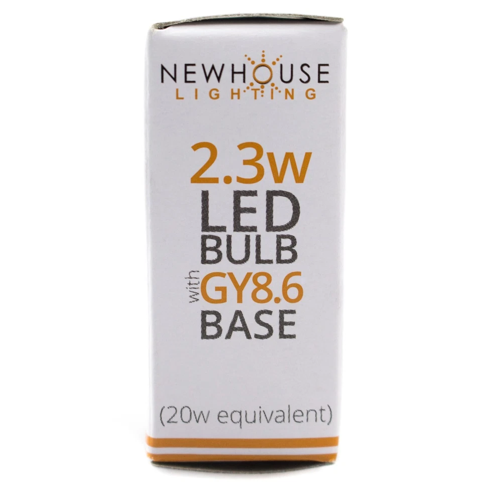 2.3W (20W Equiv.) GY8.6 LED Bulb Halogen Replacement Lights, 4-Pack - Image 2 of 4