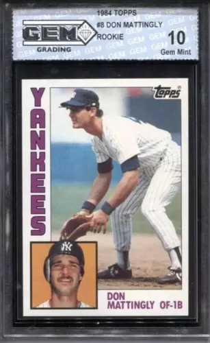 Don Mattingly RC 1984 Topps #8 New York Yankees Rookie GEM MINT 10