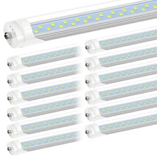 12 Pack T8 T10 T12 8FT LED Tube Light Bulbs FA8 Single Pin 72W Shop Lights 5000K