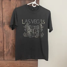 VTG 90s Screen Stars Tshirt Medium Las Vegas Graphic Single Stitch USA made