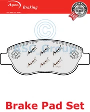 Apec Front Brake Pads Set EO Quality Replacement PAD1412