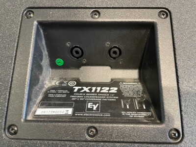 pair of EV TX 1122 500 watt passive PA Speakers