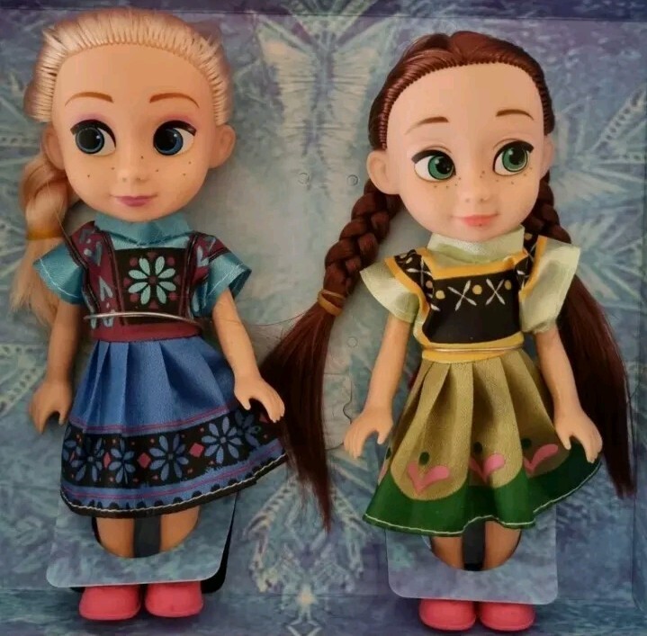 Doll Toys For Girls Frozen Elsa Anna Pack Doll Toys Set Action