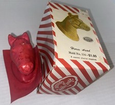Bersteds Hobby Craft Horse Head Mold 154 Marshall Field Tag Vintage Toy Hobby
