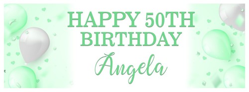 PERSONALISED BIRTHDAY BANNER PARTY WALL DECORATION PASTEL NAME  ANY AGE  - Picture 12 of 14