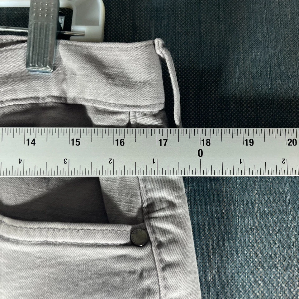 Pantalones de mezclilla Five Four para hombre 32 blancos algodón elástico 5 bolsillos pierna recta preppy Foto 4 de 4