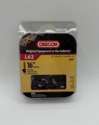 L62 Oregon 16” Chainsaw Chain .325” Pitch, .063” Gauge, 62 Links | eBay