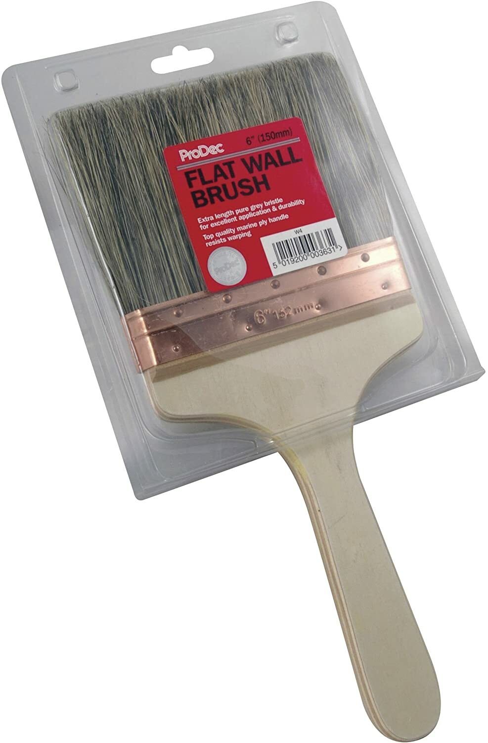 ProDec Large Pure Bristle Wall Brush Emulsion Paint Plaster Splash