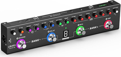 Multi Effects Guitar Pedal, Guitar Effects Pedal with 36 Presets, Editable 4 Mod