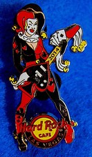 LAS VEGAS 4 ACES CARDS COURT JESTER SEXY GIRL PLAYING GUITAR Hard Rock Cafe PIN