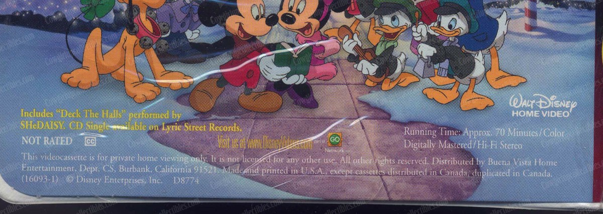 Walt Disney's MICKEY'S ONCE UPON A CHRISTMAS, VHS 16093, Sealed | eBay
