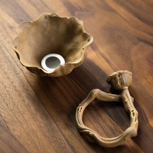 Purple Clay Filter Lotus Tea Strainer Handmade Kung Fu Tea Set Tea - Picture 4 of 4