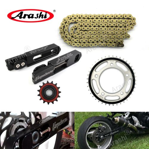 Swingarm Kit Drive Chain + Front Rear Sprockets For Suzuki Hayabusa 2008 - 2020 - Picture 2 of 16
