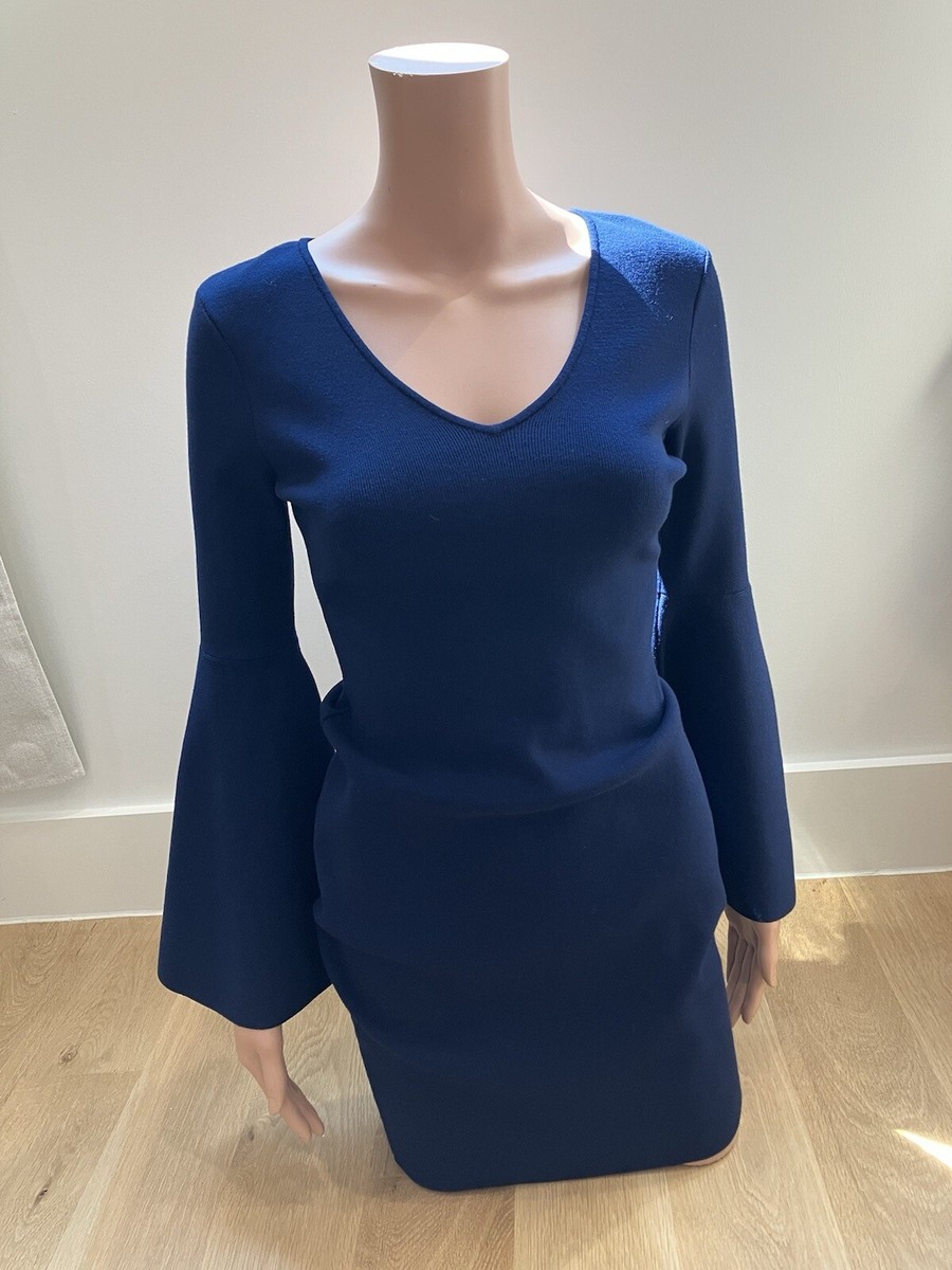 Milly Blue Mini Knit Dress Size P NWT