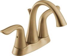 Delta Lahara 2-handle Bathroom Faucet Champagne Bronze - Certified Refurbished