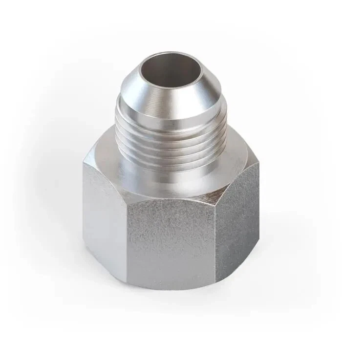 2406-12-08 JIC Female 3/4" to JIC Male 1/2" Straight Rigid Adapter Fitting - Image 2 of 4