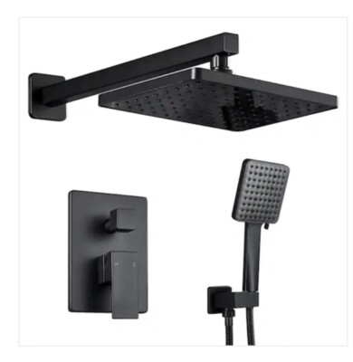 #ad ELLOamp;ALLO 2 Handle 2 Spray of Rain Shower Faucet and HandShower Combo Kit NEW $99.75