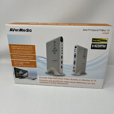 AVerMedia A200P Hybrid TV Box - White New In Box Sealed