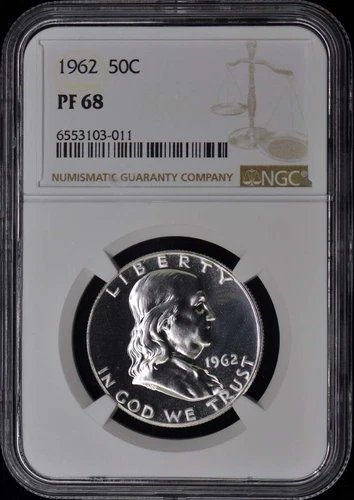 1962 Franklin Half Dollar 50C NGC PR68