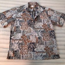 HAWAII shirt LARGE made In USA Hawaii Pocket Reverse Print