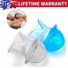 1-6 PCS Tongue Stop Snoring Mouthpieces Silicone Anti Snoring Tongue Sleeve US