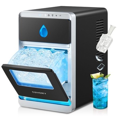 LunaArc Crescent Ice Maker Countertop, 16Pcs Ready in 12Mins, 1600Pcs/Day, Au...