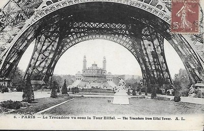 Cpa Postkarte 75 Paris Trocadero Blick unter dem Eiffelturm ( 323 )
