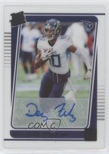 2021 Panini Clearly Donruss Rated Rookie Auto Dez Fitzpatrick #83 Auto 0u9w