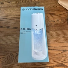 SodaStream Terra Sparkling Water Maker White 60L +CO2 +Bottle New Sealed NIB