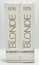 KENRA Simply Blonde Sheer Tone Coloring Creme Color ROSE 2 oz. 2 Pack 