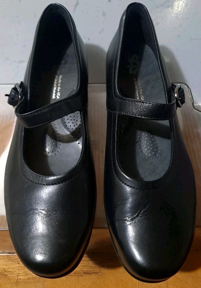 SAS Shoes Womens Size 9.5 Black Mary Jane Comfort Walking Shoes