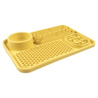 Duvo+ Anti-Schlingnapf 3-In-1 Gelb FüR Hunde 31X21Cm Flexibel SpüLmaschinenfest