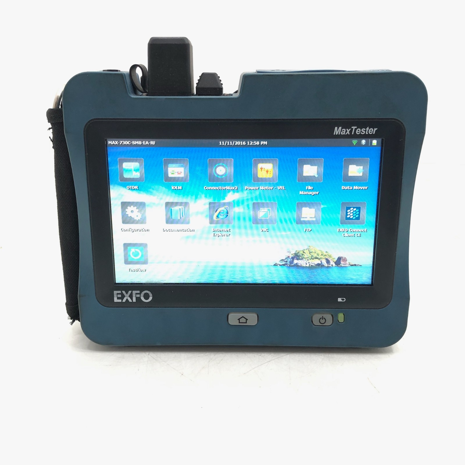 EXFO MAX-730C-SM8-EA-RF MaxTester 730C OTDR IOLM IADV 1310/1550/1625 w/ Adapter