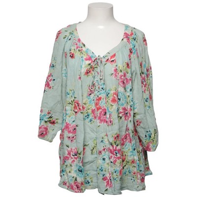 Like a Flower Story, Bluse, Größe: 44/46, Grün/Mehrfarbig, Baumwolle #DP4