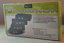 NEW SEALED Linkskey LKU-S02ASK 2-Port Slim Palmtop KVM Switch 399L